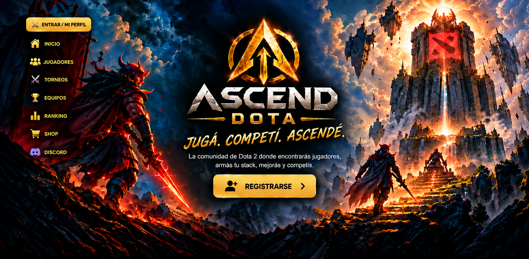 ASCEND DOTA — Jugá. Competí. Ascendé.